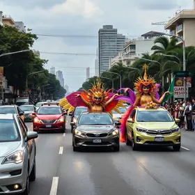 trânsito de carnaval em São Paulo