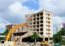 demolição prédio Clube Bahamas Moema