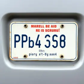 segunda via da placa